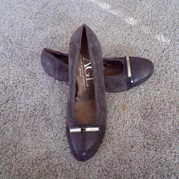 AGL Italian suede heels 42 - Picture 2 of 11